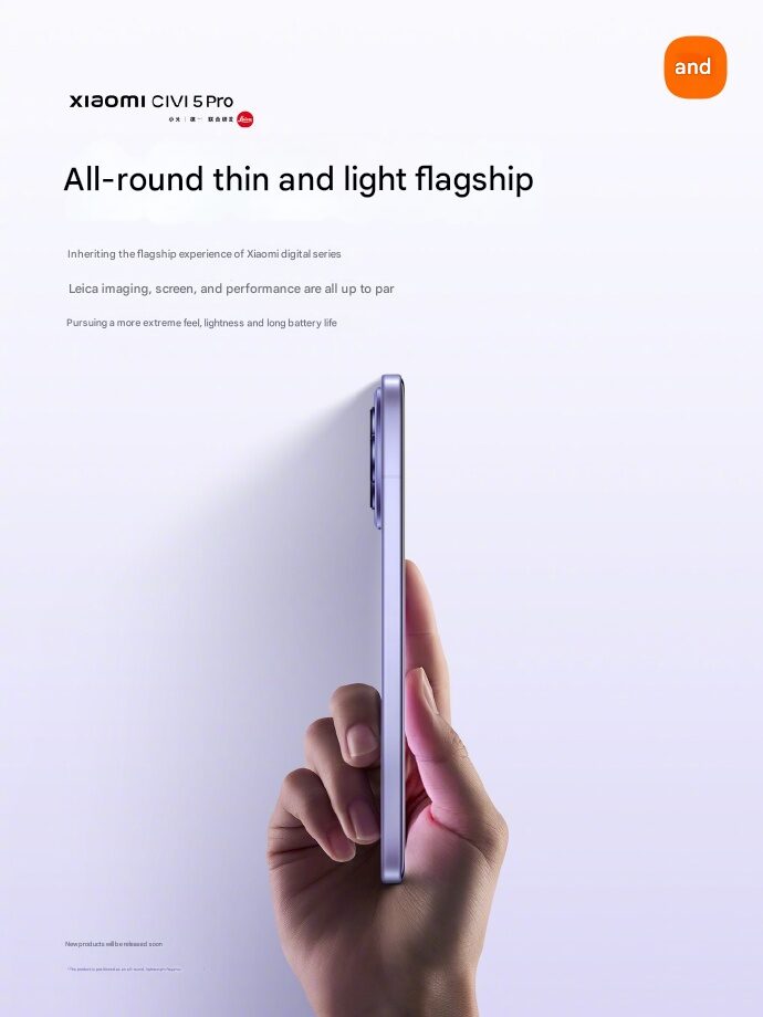 Xiaomi Civi 5 Pro: Novo Topo de Gama com Ambições Globais 2 Xiaomi CIVI 5 Pro 1 1