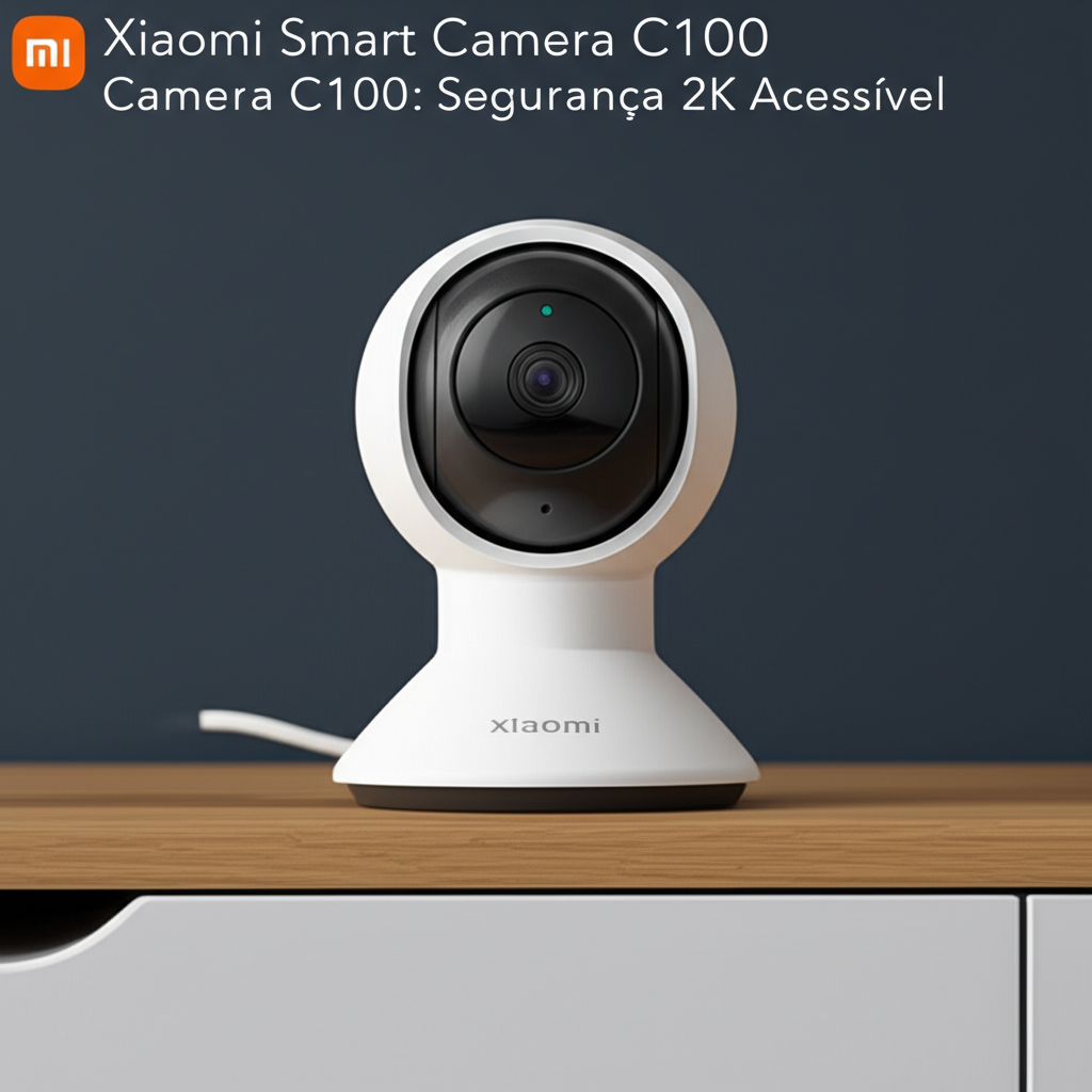 Xiaomi Smart Camera C100: Segurança 2K Acessível