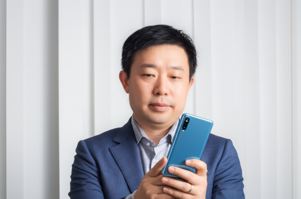Executivo da Xiaomi experimenta Huawei Pura 80 1 executivo da xiaomi experimenta huawei pura 80