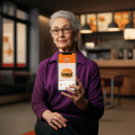 burger king lanca iara aposentada digital para divulgar king em dobro