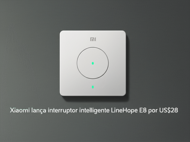 Xiaomi lança interruptor inteligente LineHope E8 por US$28