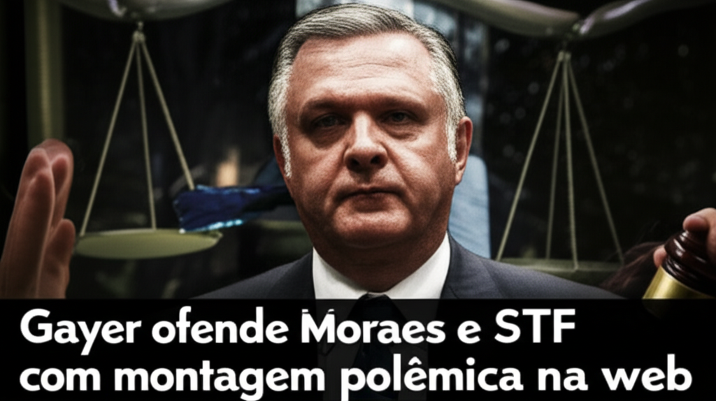 gayer ofende moraes e stf com montagem polemica na web