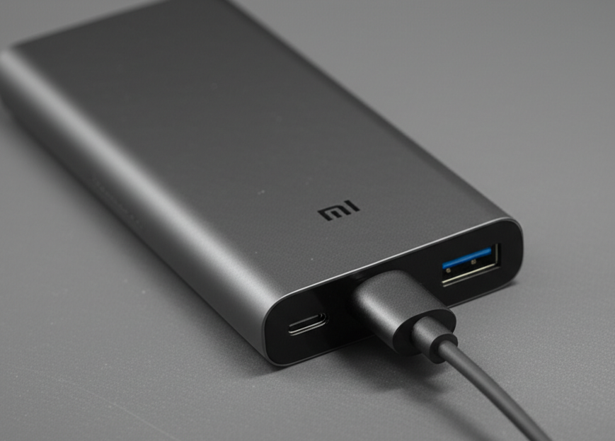 xiaomi lanca powerbank 67w cabo embutido