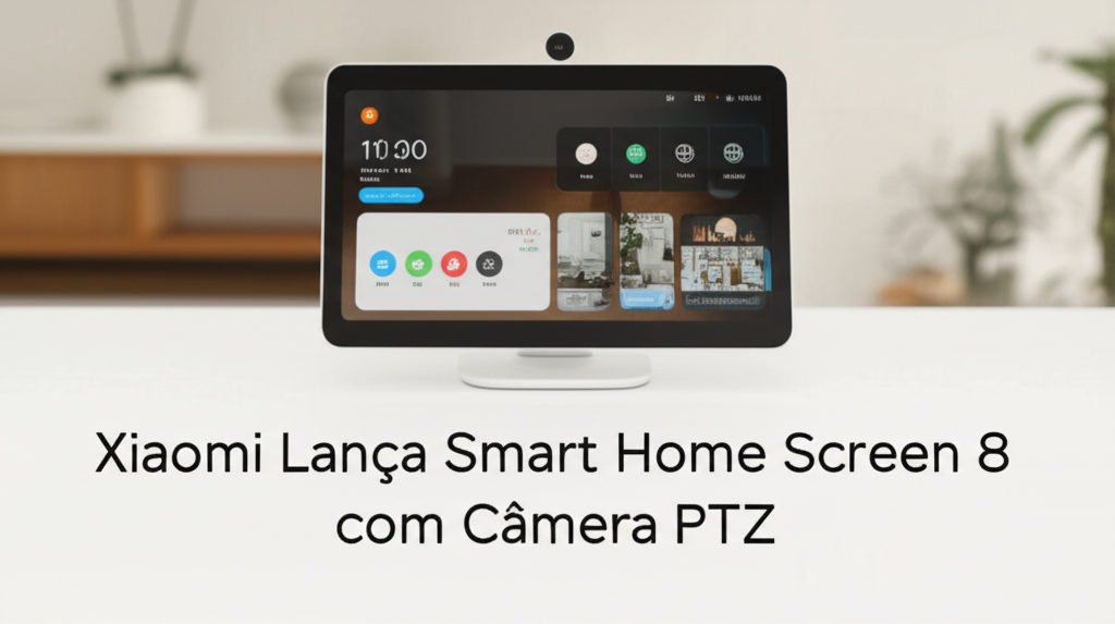 xiaomi lanca smart home screen 8 com camera ptz