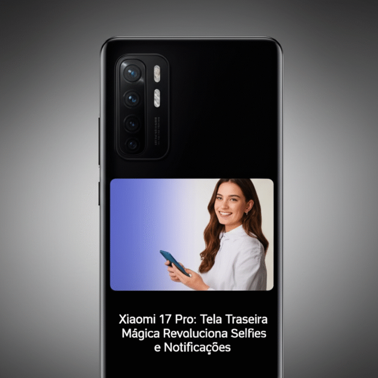 Xiaomi 17 Pro: Tela Traseira Mágica Revoluciona Selfies e Notificações