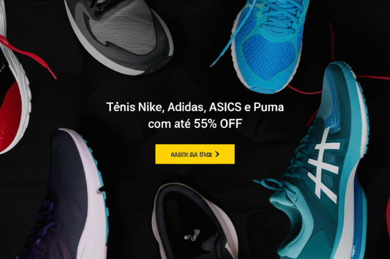 Netshoes: Tênis Nike, Adidas, ASICS e Puma com até 55% OFF