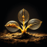 ouro se forma em planta rara