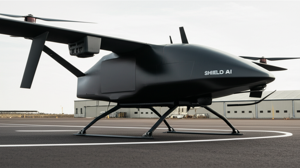 shield ai apresenta drone vtol x bat ia