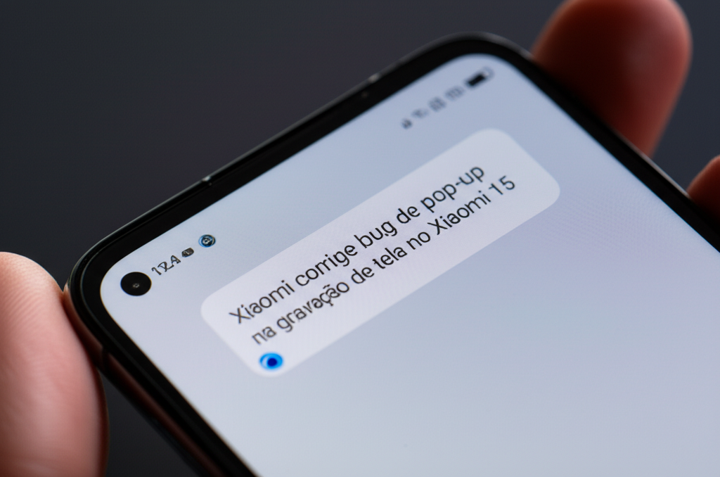 Xiaomi corrige bug de pop-up na gravação de tela no Xiaomi 15 1 xiaomi corrige bug pop up gravacao tela