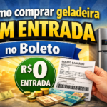 Geladeira no boleto