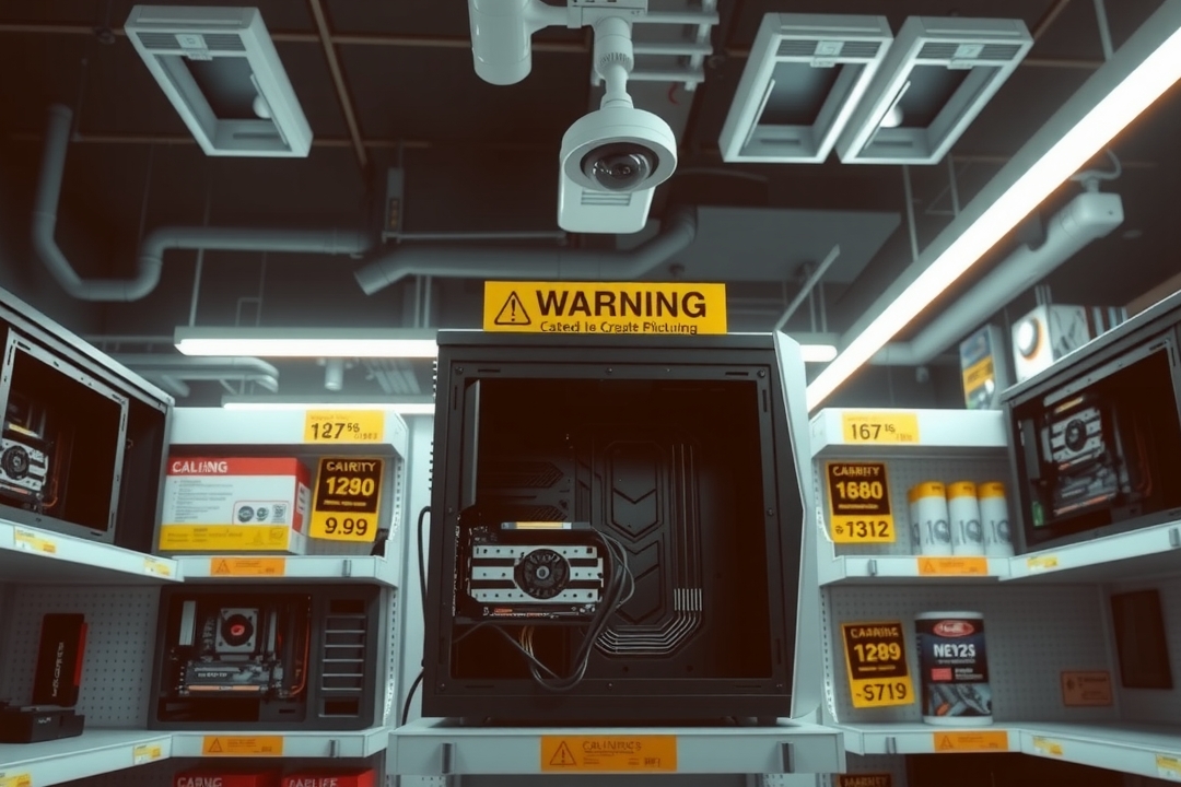 Lojistas dos EUA Retiram RAM e GPUs de PCs em Exposição Devido a Onda de Furtos