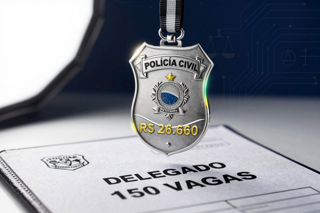 Concurso PCDF Delegado: Edital Publicado com 150 Vagas e Salário de R$ 26,6 Mil