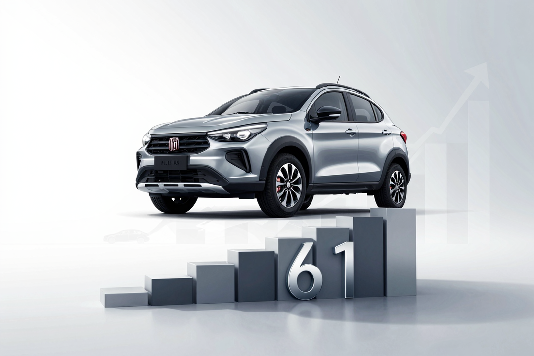 Fiat Lidera Pelo 61º Mês; Mercado de Carros em Janeiro Tem Alta Discreta