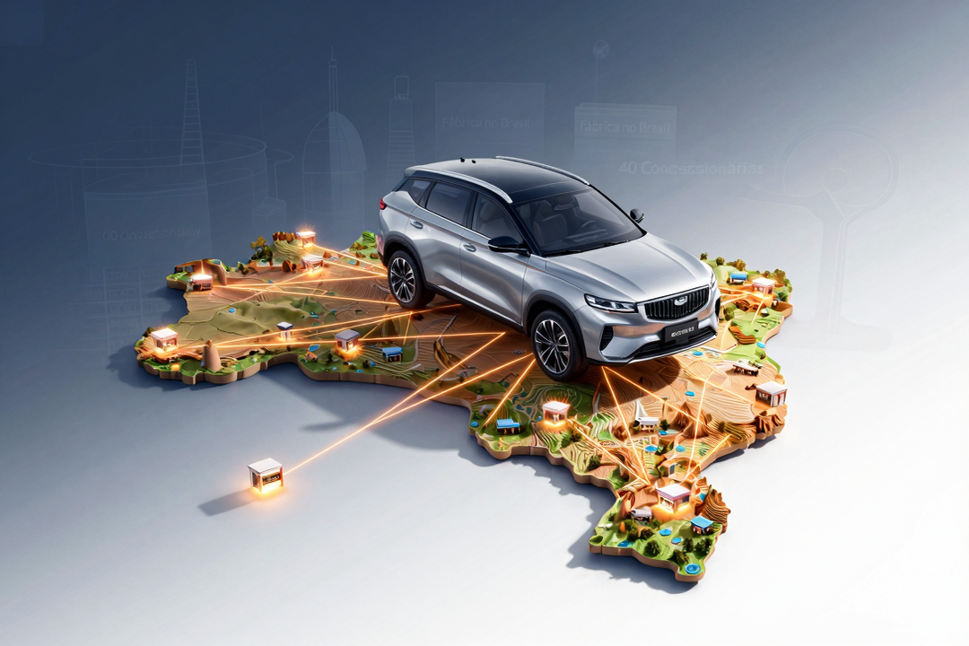 geely confirma producao brasil 40 concessionarias 2026
