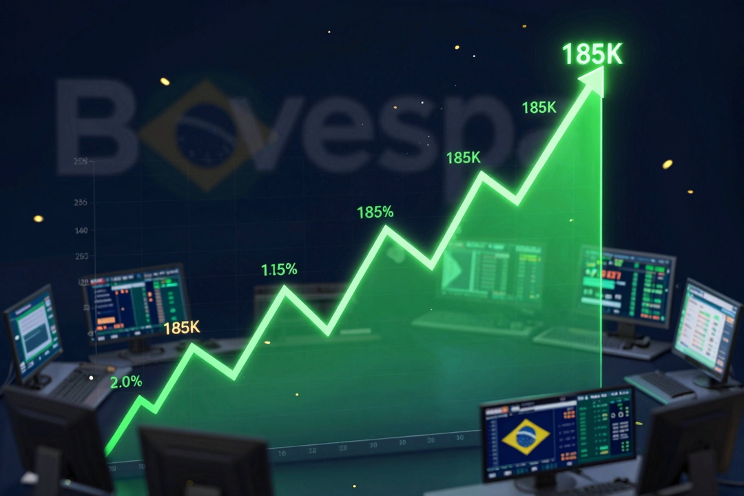 Ibovespa Dispara: Recorde Acima de 185 Mil Impulsionado por Ata do Copom