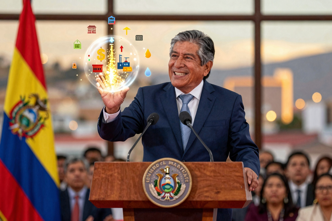 Novo Presidente da Bolívia Anuncia “Capitalismo para Todos”