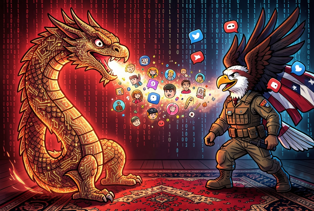 China usa IA em sátiras virais contra EUA sobre Guerra no Irã 1 china ia videos satira eua guerra ira