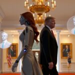 melania trump robo humanoide casa branca