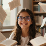 menina cega le 11 livros oculos ia