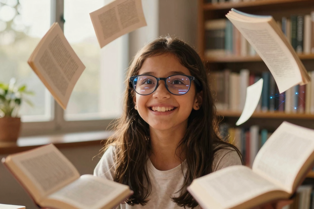 Menina Cega Lê 11 Livros com Óculos de IA e Inspira o Brasil