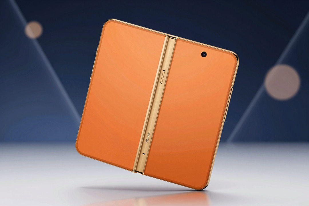 oppo find n6 cores laranja dobradica dourada renders