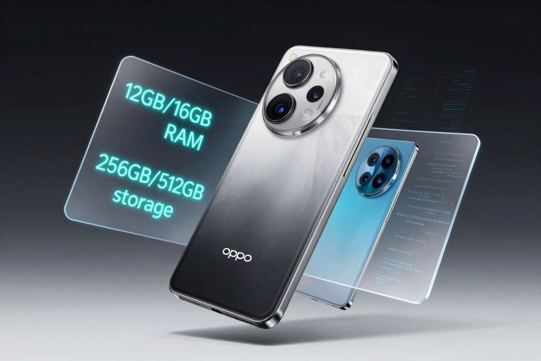 oppo find x9s configuracao memoria cores vazamento