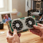 pai da placa de video de 20 anos gamer