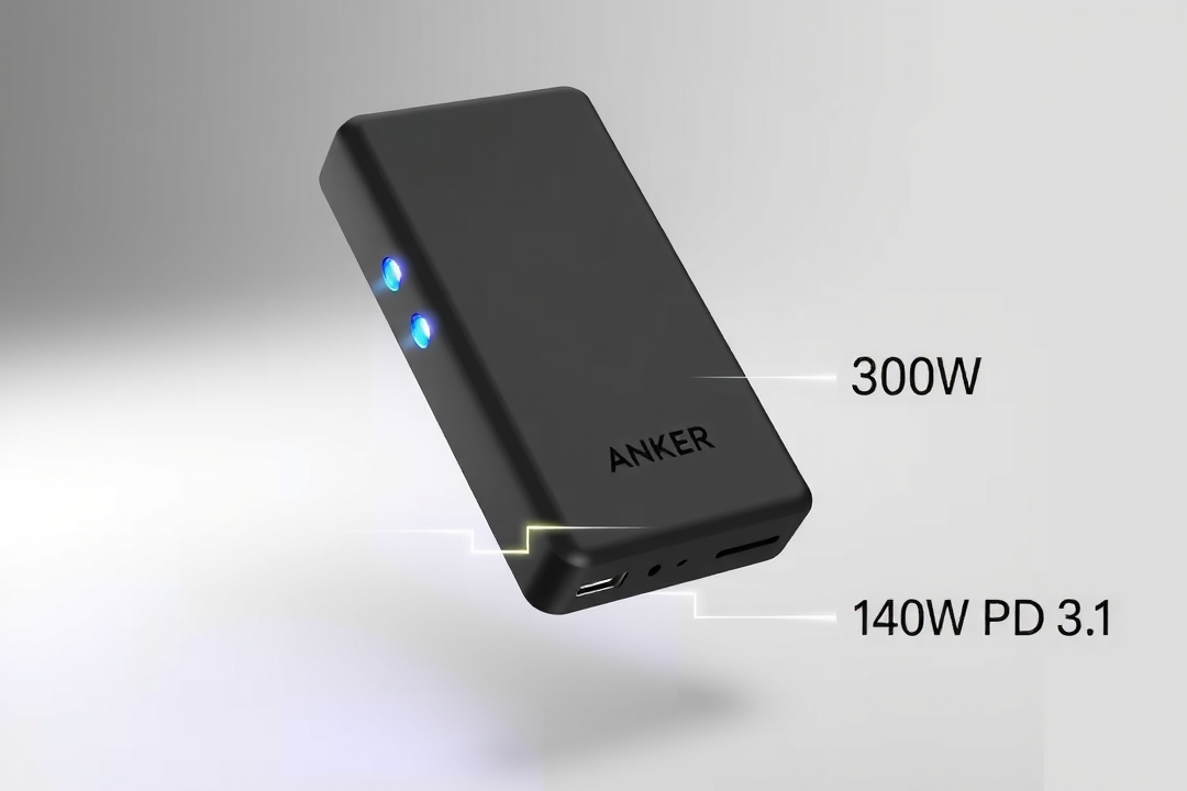 Power Bank Anker 300W Chega com 140W PD 3.1 por US$ 160