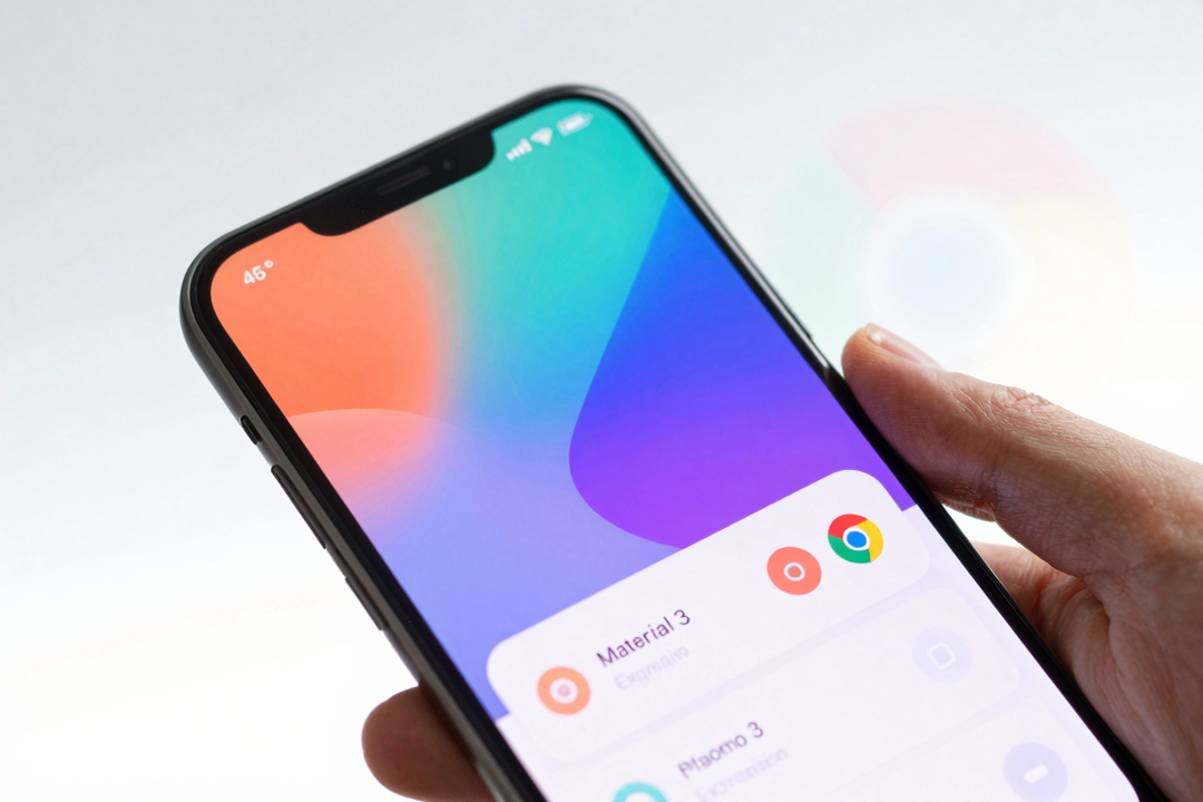 chrome android painel configuracoes material 3