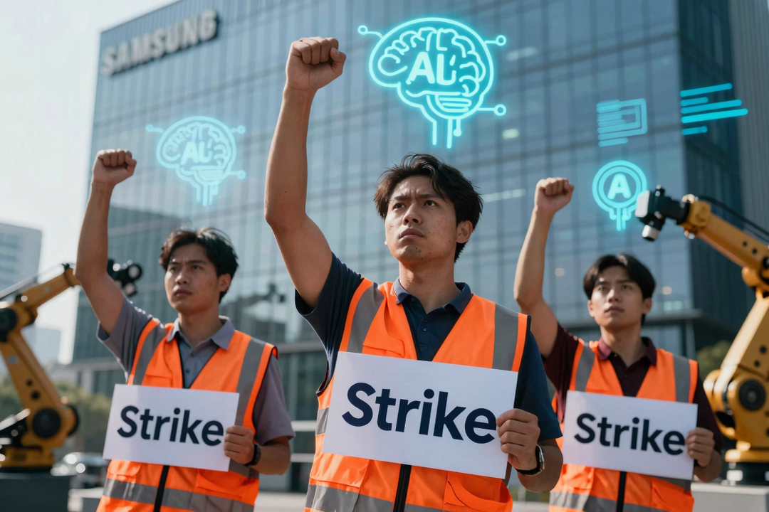 funcionarios samsung ameacam greve historica lucros ia