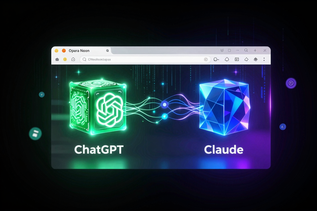 opera neon central ia chatgpt claude navegador