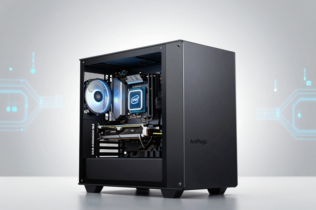 acemagic g3a mini workstation lanca com cpus intel e gpus rtx low profile