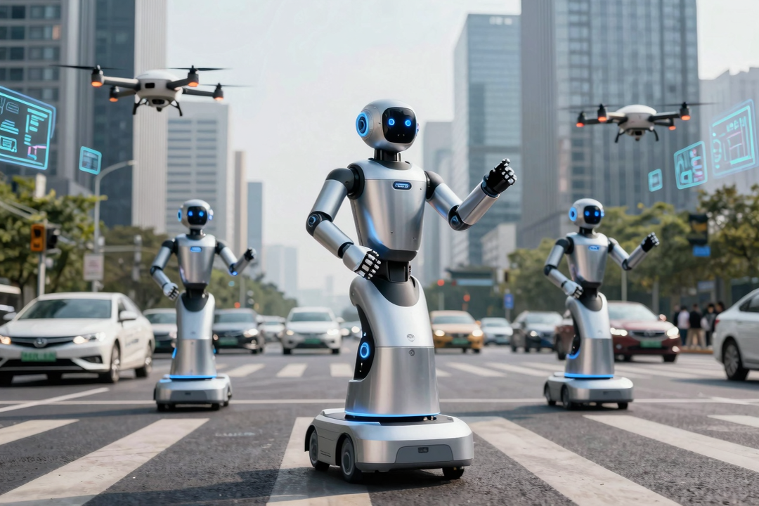 china implanta robos humanoides para controlar transito e fiscalizar cidades