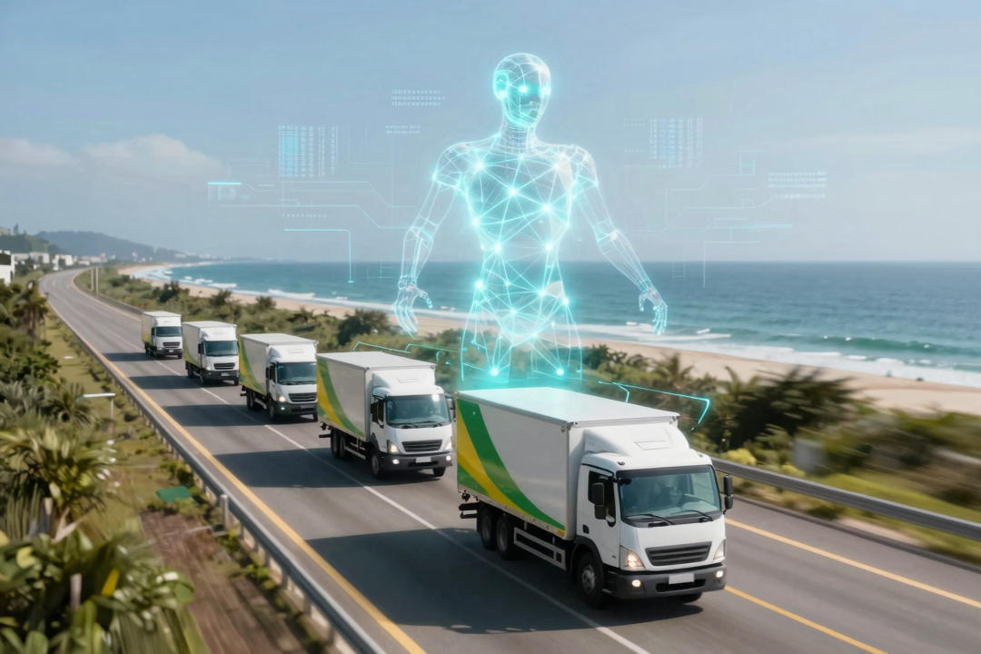 ia generativa revoluciona frotas brasileiras otimizando logistica seguranca