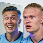 video haaland assustado reflexo deepfake comediante chines