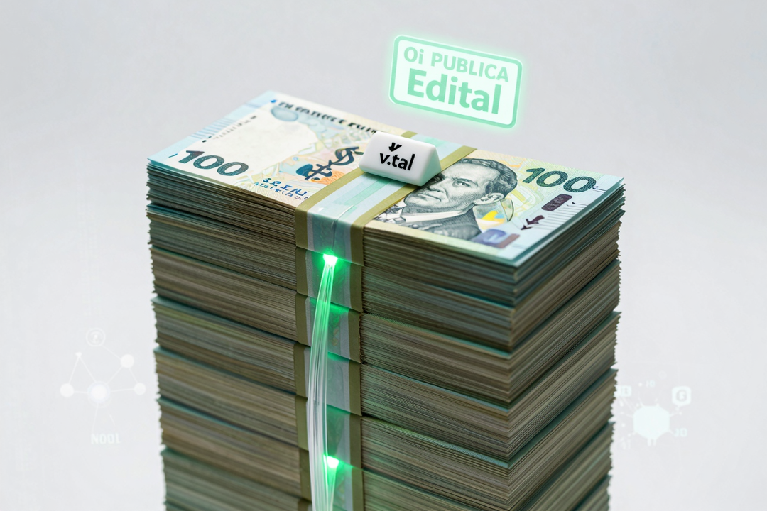 Oi PUBLICA Edital: Venda de Fatia na V.tal por R$ 12,3 Bi à Vista!