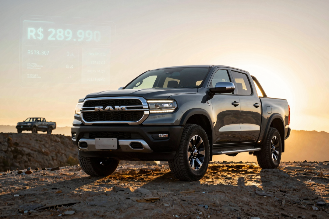 RAM Dakota Chega: Nova Picape Média Desafia Hilux e Ranger a Partir de R$ 289.990
