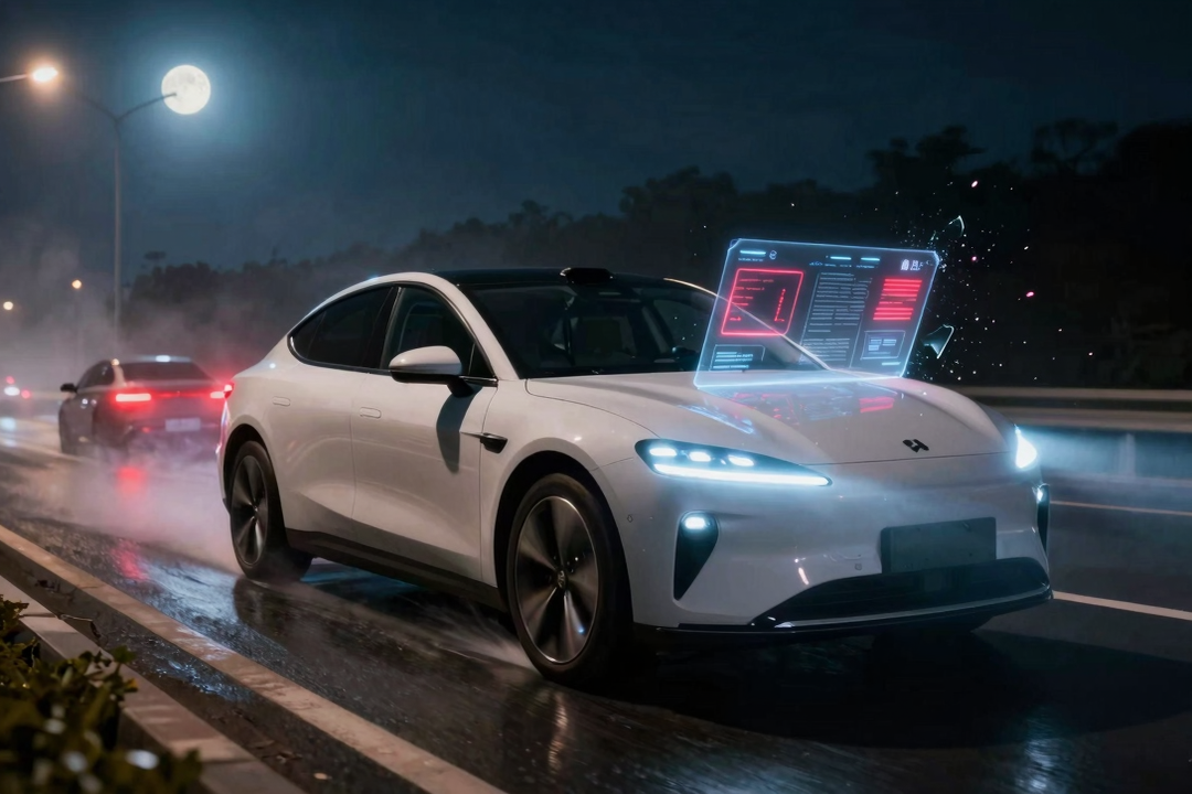 Comando de Voz Falho: IA Desliga Faróis e Causa Colisão em Carro Elétrico