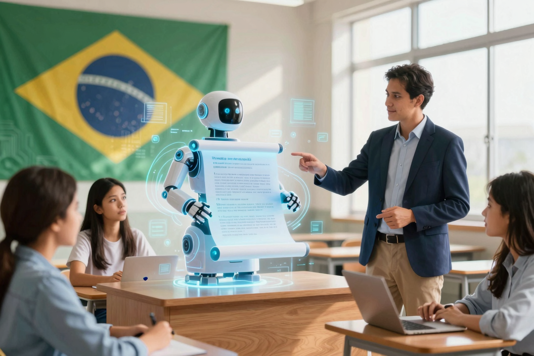 Brasil define limites para IA nas escolas após aprovação de diretrizes