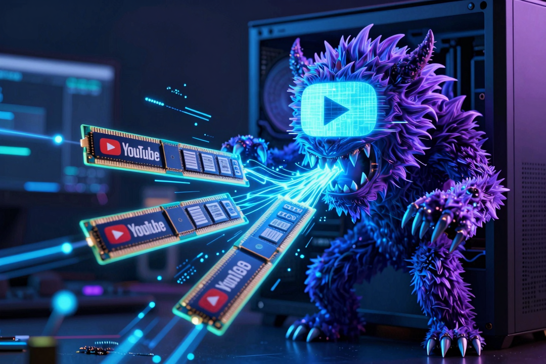 Bug no YouTube Devora Mais de 7GB de RAM e Trava PCs
