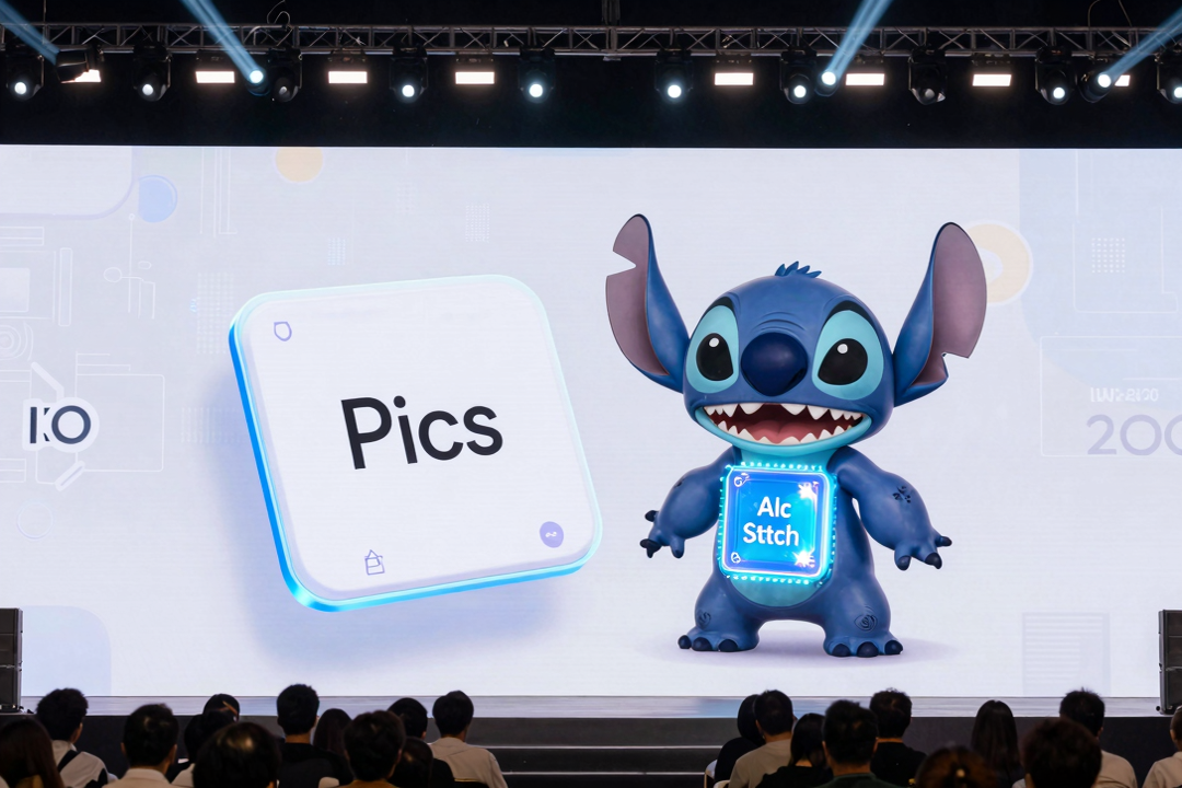 Google Lança Pics e Aprimora Stitch com Gemini 3.5 no I/O 2026