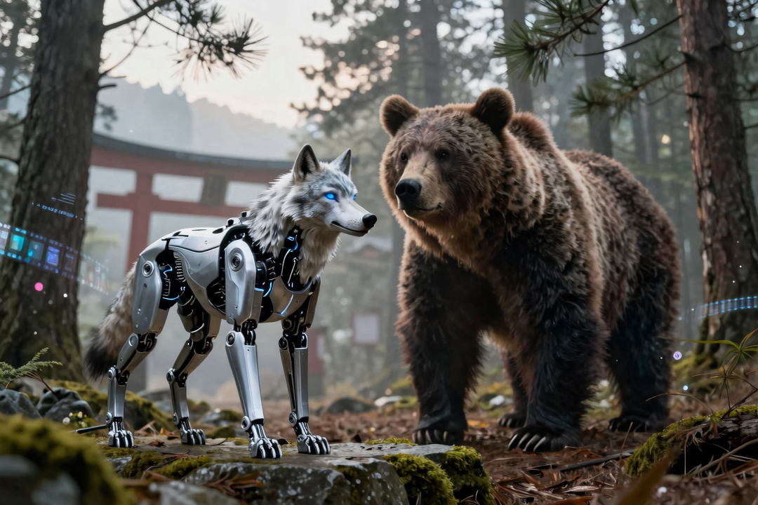 Lobo Robô: Japão Luta Contra Ataques de Ursos com Tecnologia de Filme