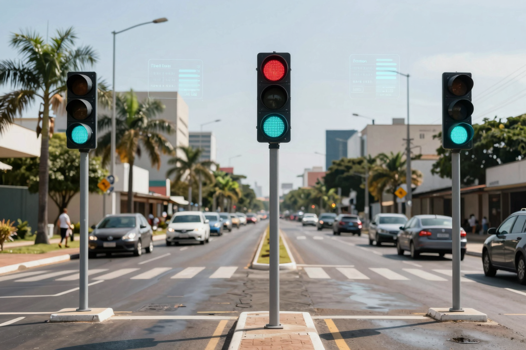 Semáforos com IA chegam à Av. Frei Serafim em Teresina