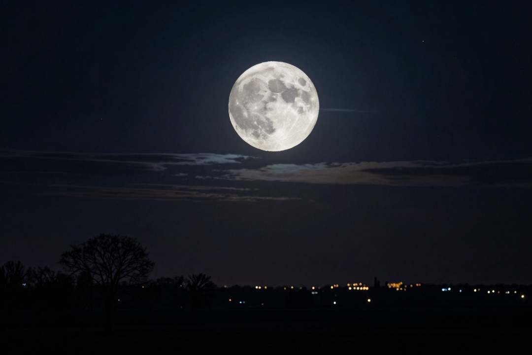 Céu Iluminado: A Lua Cheia DOMINA a noite desta segunda, 29 de junho!