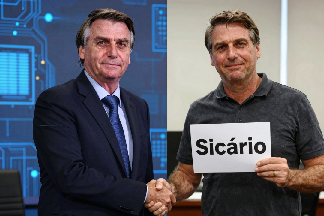 flavio bolsonaro imagem ia sicario autentica