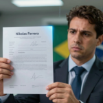nikolas ferreira compartilha documento falso pf ia
