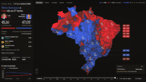 Mapa de apuração das Eleições 2026 no site SeuImposto.com com dados estaduais em tempo real