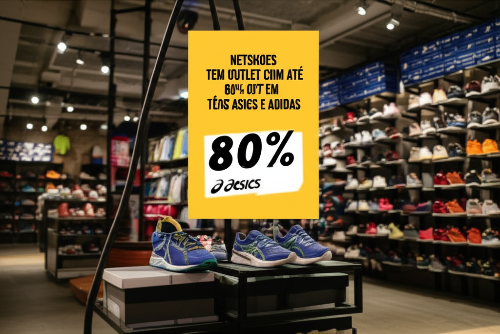 netshoes outlet desconto tenis asics adidas
