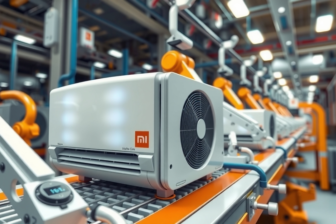 fabrica xiaomi producao ar condicionado 6 5 segundos