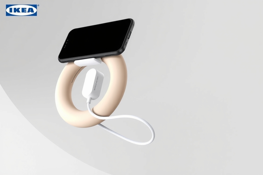 IKEA lança carregador Qi2 em forma de donut com funções de grip e gerenciamento de cabo 1 ikea carregador qi2 donut funcoes grip gerenciamento cabo